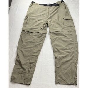 Magellan Back Country Convertible Cargo Pants Shorts Belted Ankle Zip Size XL
